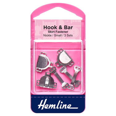 Hook and Bar - Small Silver Fastener