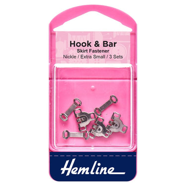 Hook and Bar - Extra Small Silver Fastener