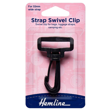 Strap Swivel Clip: Black: 32mm