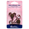 Bib and Brace Set: 40mm: Bronze: 2 Pieces