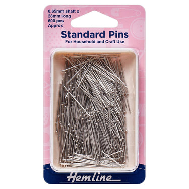 Standard pins: 28mm: Nickel: 600 pieces
