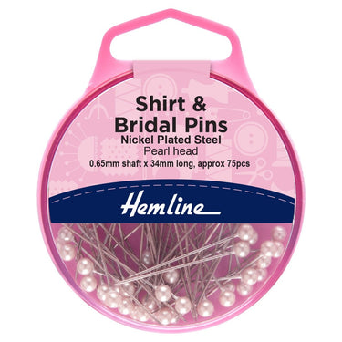 Pins: Shirt and Bridal: 34mm: Nickel: 75 Pieces