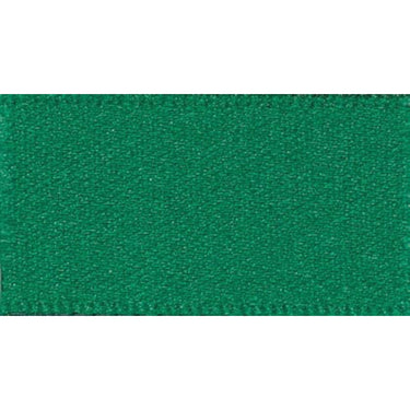 Double Faced Satin Ribbon Hunter Green: 15mm wide. Price per metre.