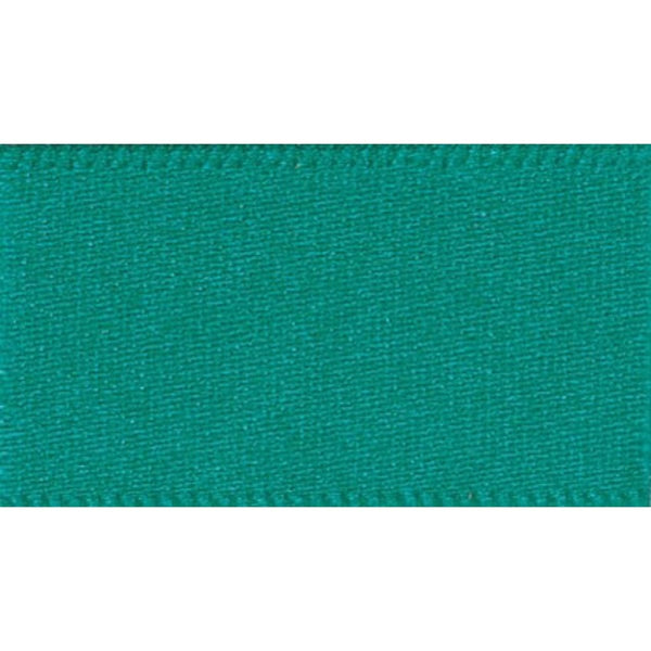 Double Faced Satin Ribbon Jade Green: 15mm wide. Price per metre.