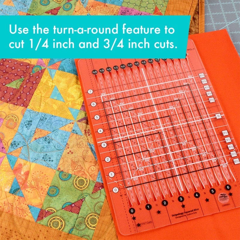 Creative Grids Non slip: Stripology Mini Quilt Ruler