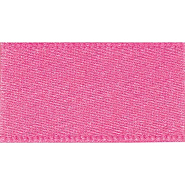 Double Faced Satin Ribbon Hot Pink: 15mm Wide. Price per metre.