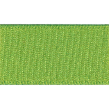 Double Faced Satin Ribbon: Meadow Green: 10mm wide. Price per metre.