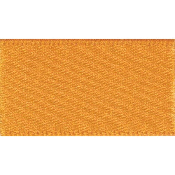 Double Faced Satin Marigold Orange: 10mm wide. Price per metre.