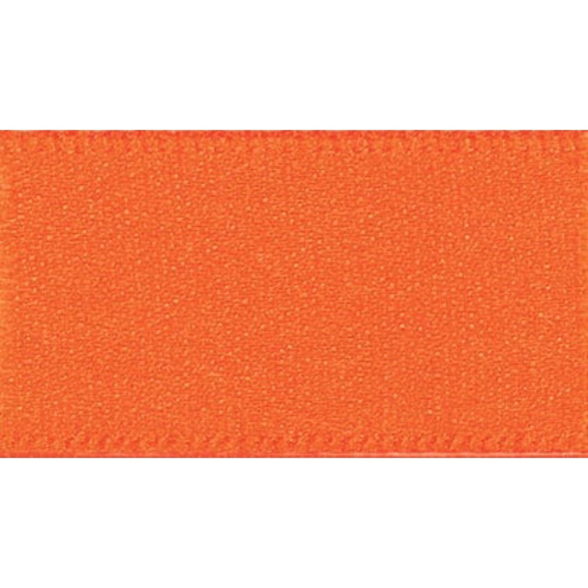 Double Faced Satin Ribbon: Orange Delight: 10mm Wide. Price per metre.
