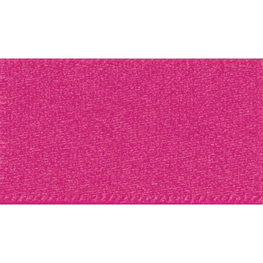 Double Faced Satin Ribbon Fuchsia Pink: 10mm wide. Price per metre.
