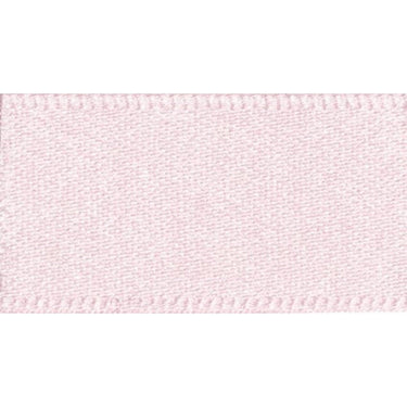 Double Faced Satin Ribbon Pale Pink: 10mm wide. Price per metre.
