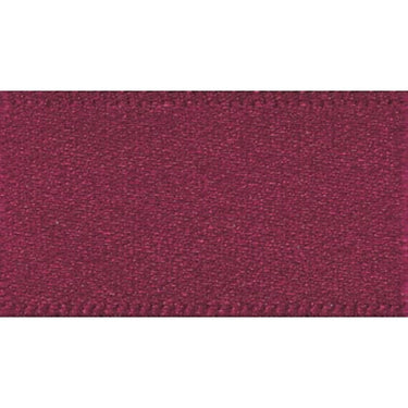 Double Faced Satin Ribbon Burgundy Red: 10mm wide. Price per metre.