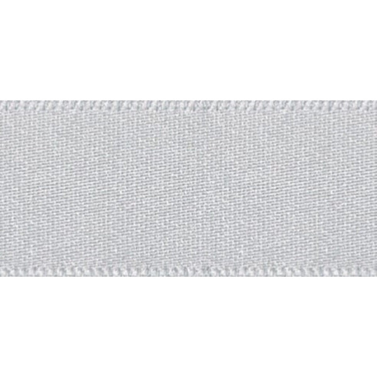 Double Faced Satin Ribbon Silver Grey: 10mm Wide. Price per metre.