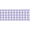Gingham Ribbon: Orchid Purple: 25mm wide. Price per metre.