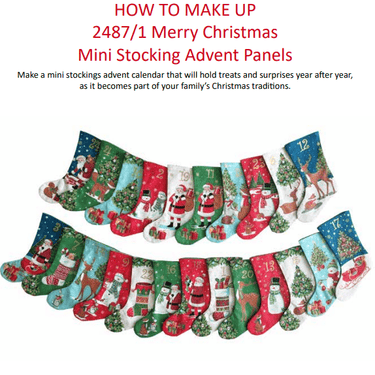 Free Pattern: How to Make Makower Merry Mini Christmas Stocking Panel