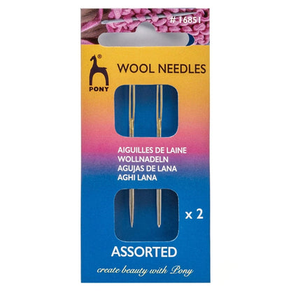 Hand Sewing Needles: Wool: Gold Eye: Size 16