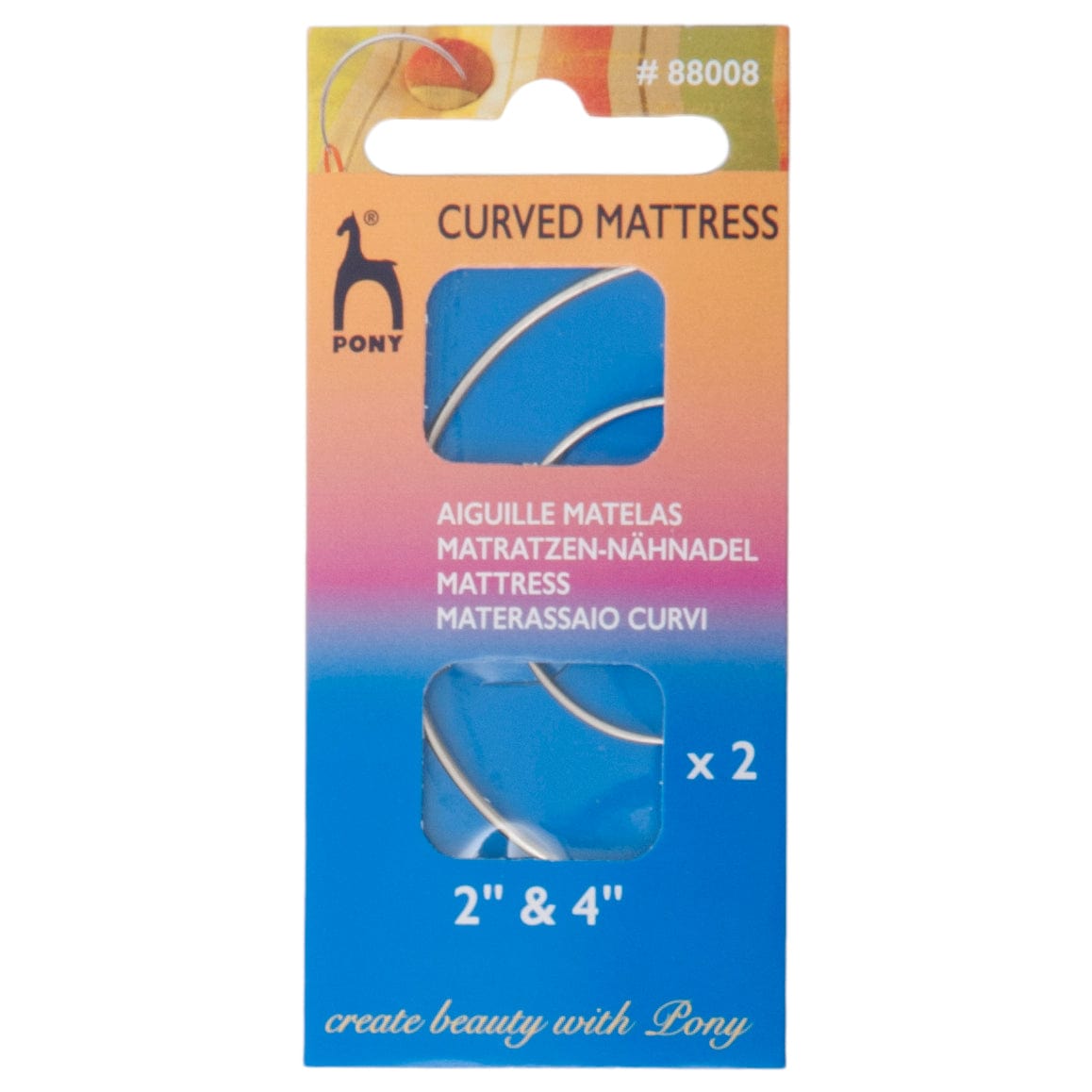 Hand Sewing Needles: Curved mattress needle