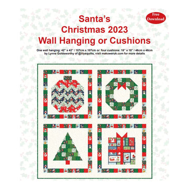 Free Pattern: Santas Christmas Wall Hanging Or Cushion