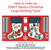 Free Pattern: How to Make Makower Santa Large Christmas Stocking Panel