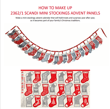 Free Pattern: How to Make Makower Scandi Mini Stocking Panel 2022