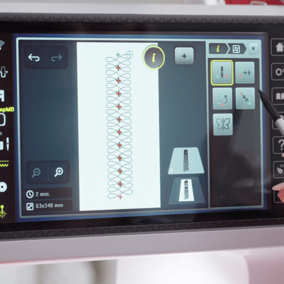 Design and sew stitches in any direction