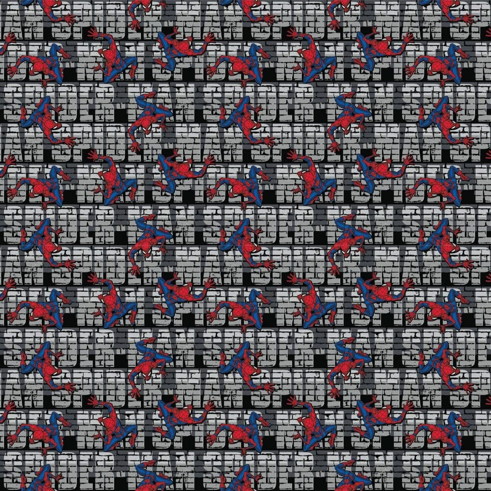 Spiderman Wall Crawler Quilting Fabric Whole Bolt 10 Metres