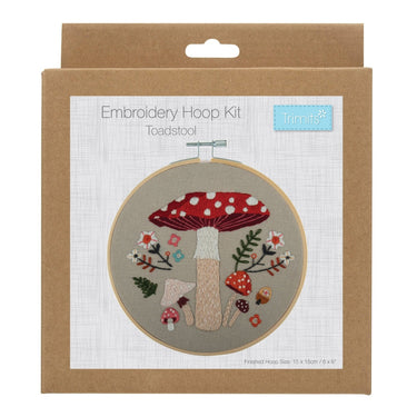Embroidery Hoop Kit: Toadstool