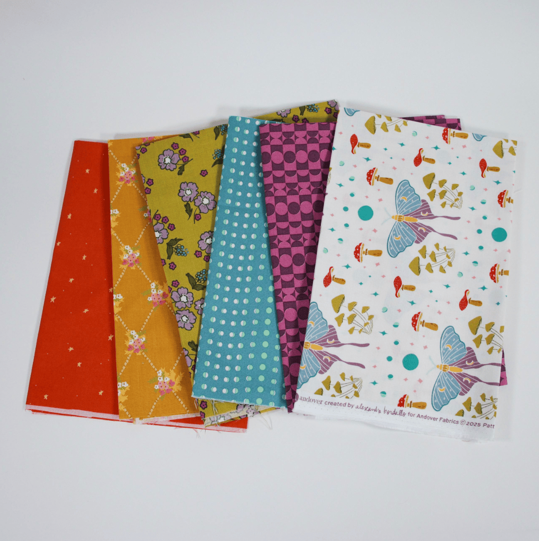Andover Fabric Pre Cuts Andover Celestial Garden 6 Piece Fat Quarter Bundle - The Sewing Studio