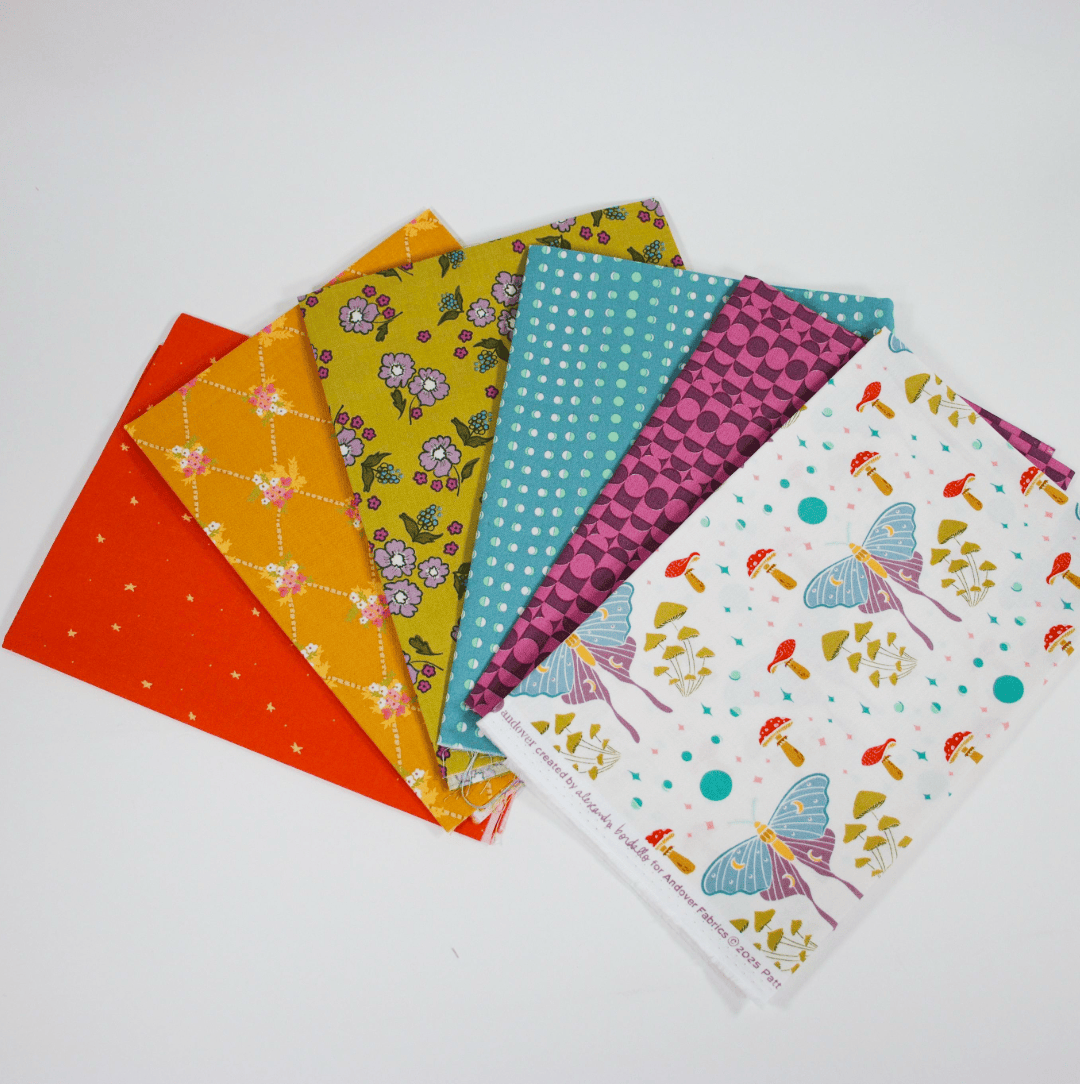 Andover Fabric Pre Cuts Andover Celestial Garden 6 Piece Fat Quarter Bundle - The Sewing Studio