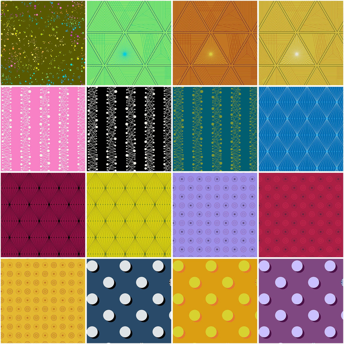 Andover Fabric Pre Cuts Andover Fabric 40 by Giucy Giuce 5 Inch Square Pack  - The Sewing Studio