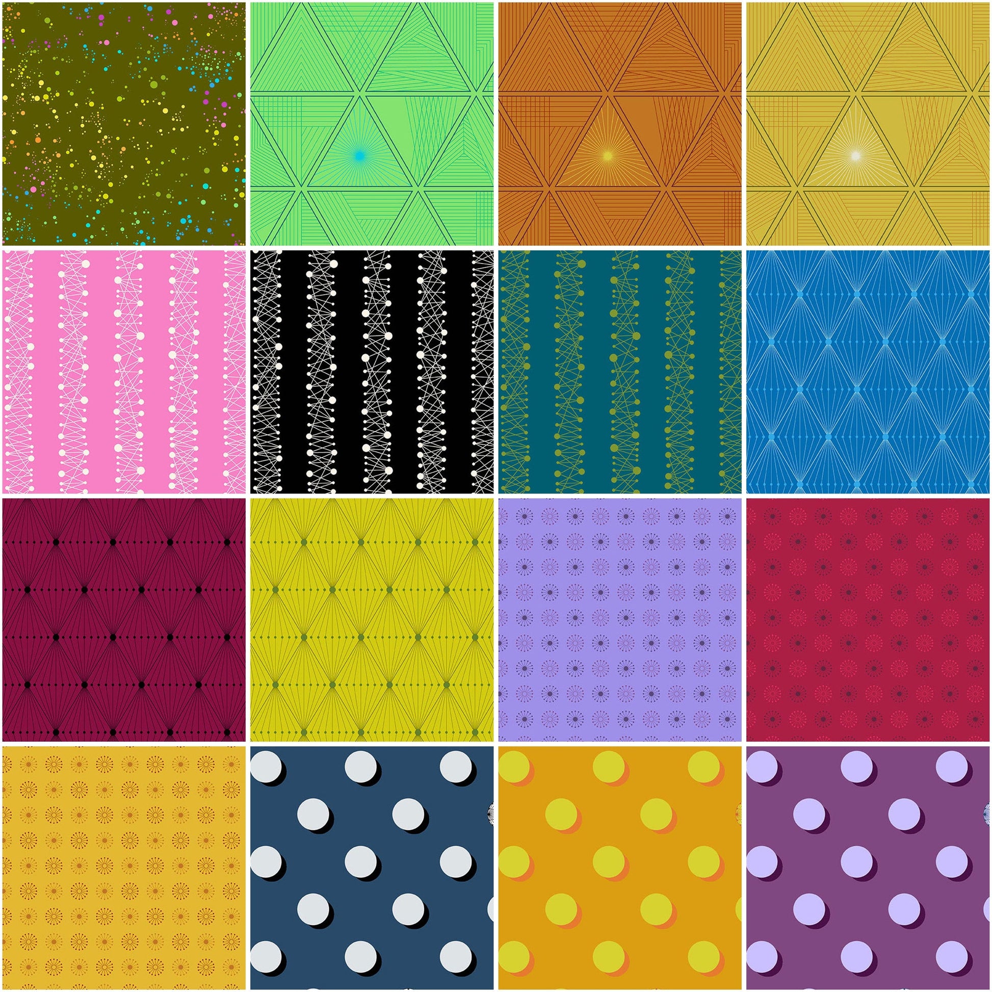 Andover Fabric Pre Cuts Andover Fabric 40 by Giucy Giuce 5 Inch Square Pack  - The Sewing Studio