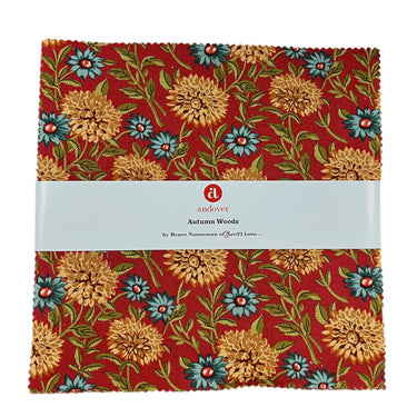 Andover Fabric Pre Cuts Andover Fabric Autumn Woods 10 Inch Square Pack  - The Sewing Studio for sale UK - The Sewing Studio