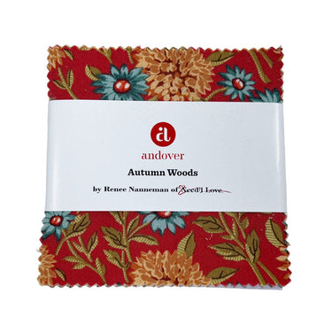 Andover Fabric Pre Cuts Andover Fabric Autumn Woods 5 Inch Square Pack  - The Sewing Studio for sale UK - The Sewing Studio