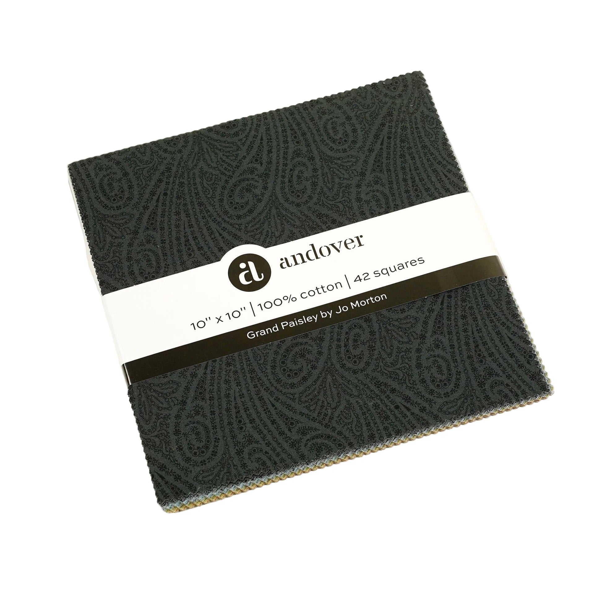 Andover Fabric Pre Cuts Andover Fabric Grand Paisley 10" Square Pack  - The Sewing Studio