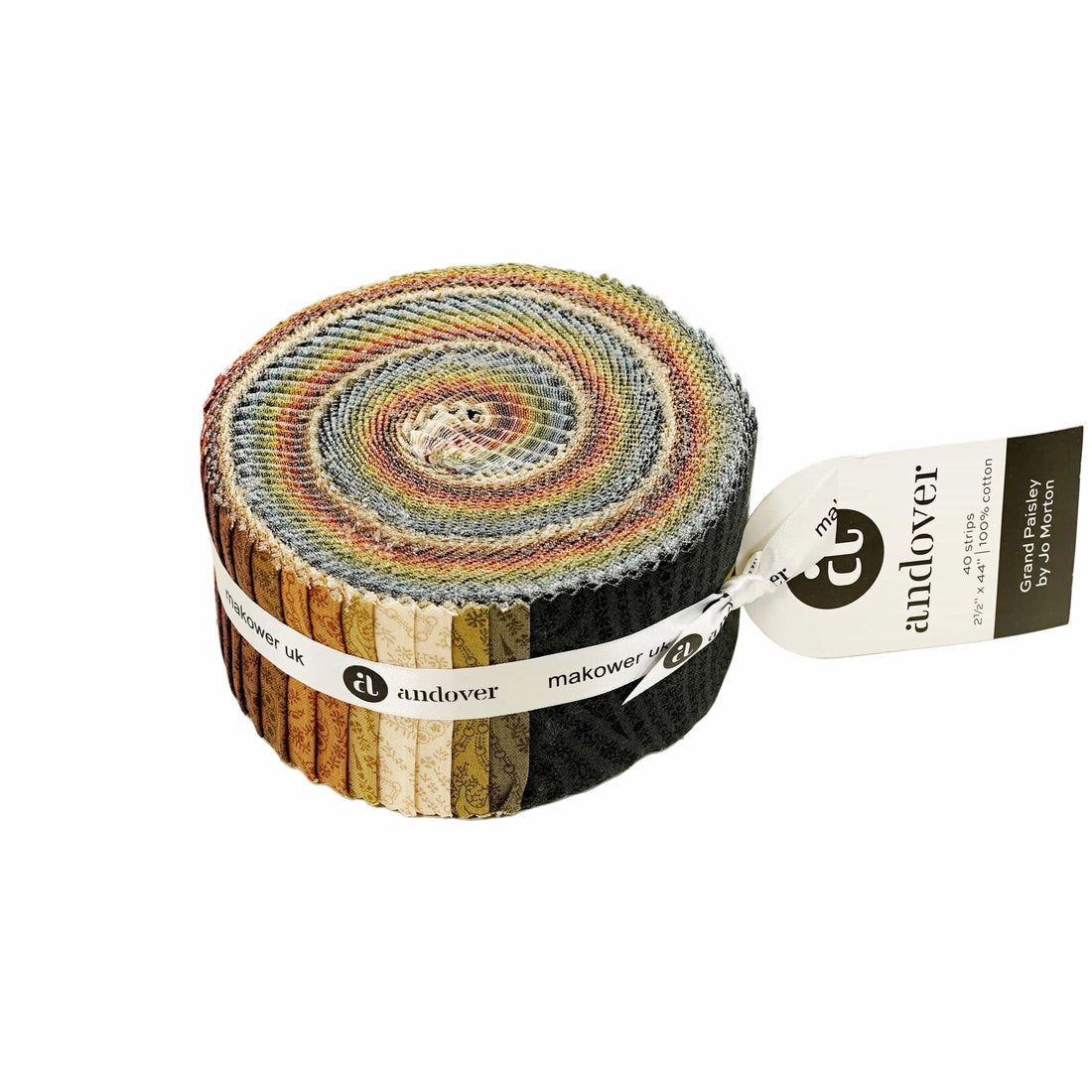 Andover Fabric Pre Cuts Andover Fabric Grand Paisley Strip Roll  - The Sewing Studio