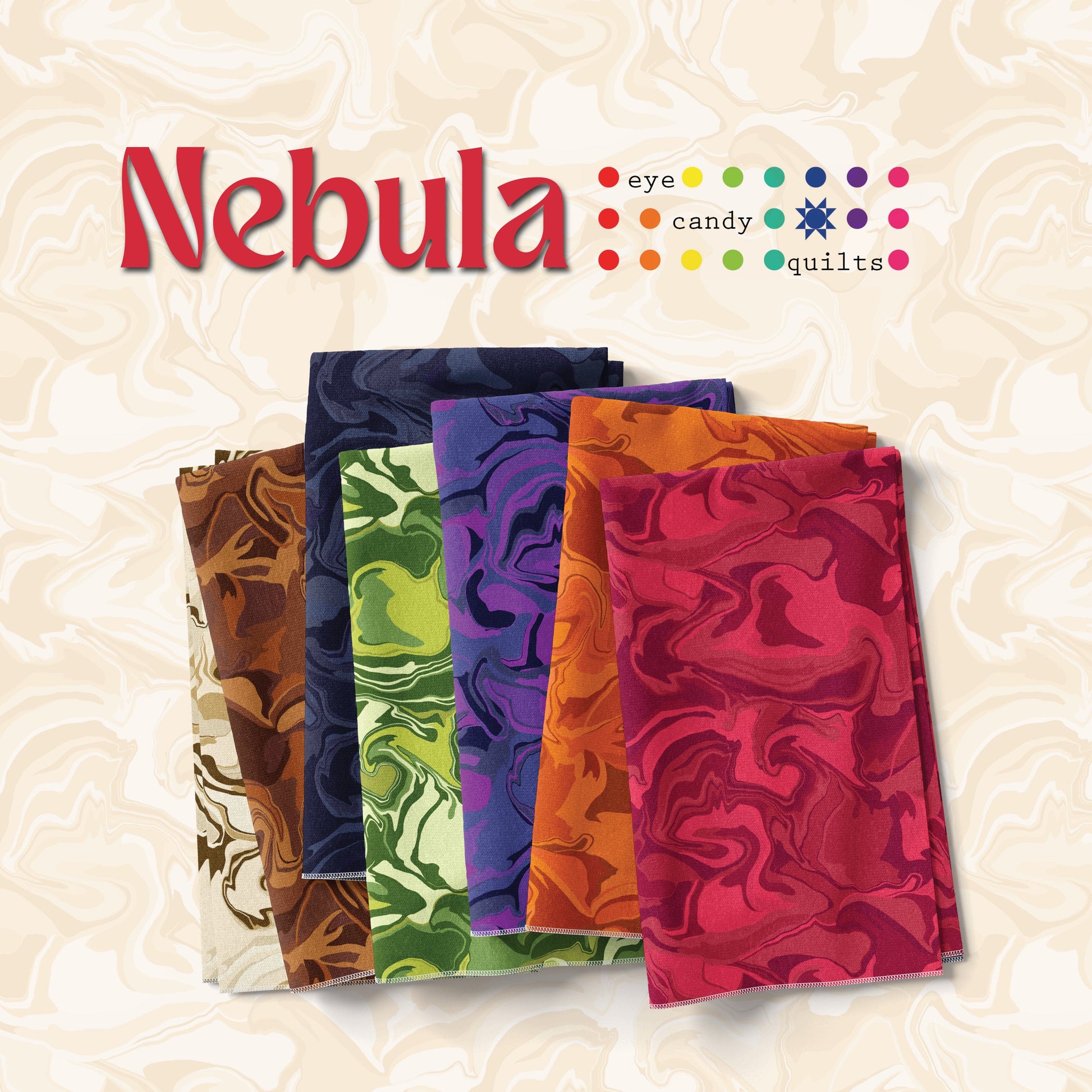 Andover Fabric Pre Cuts Andover Fabric Nebula 10 Inch Square Pack  - The Sewing Studio