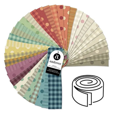 Andover Fabric Pre Cuts Andover Fabric Quiltessential By Laundry Basket Quilts Strip Roll  - The Sewing Studio for sale UK - The Sewing Studio