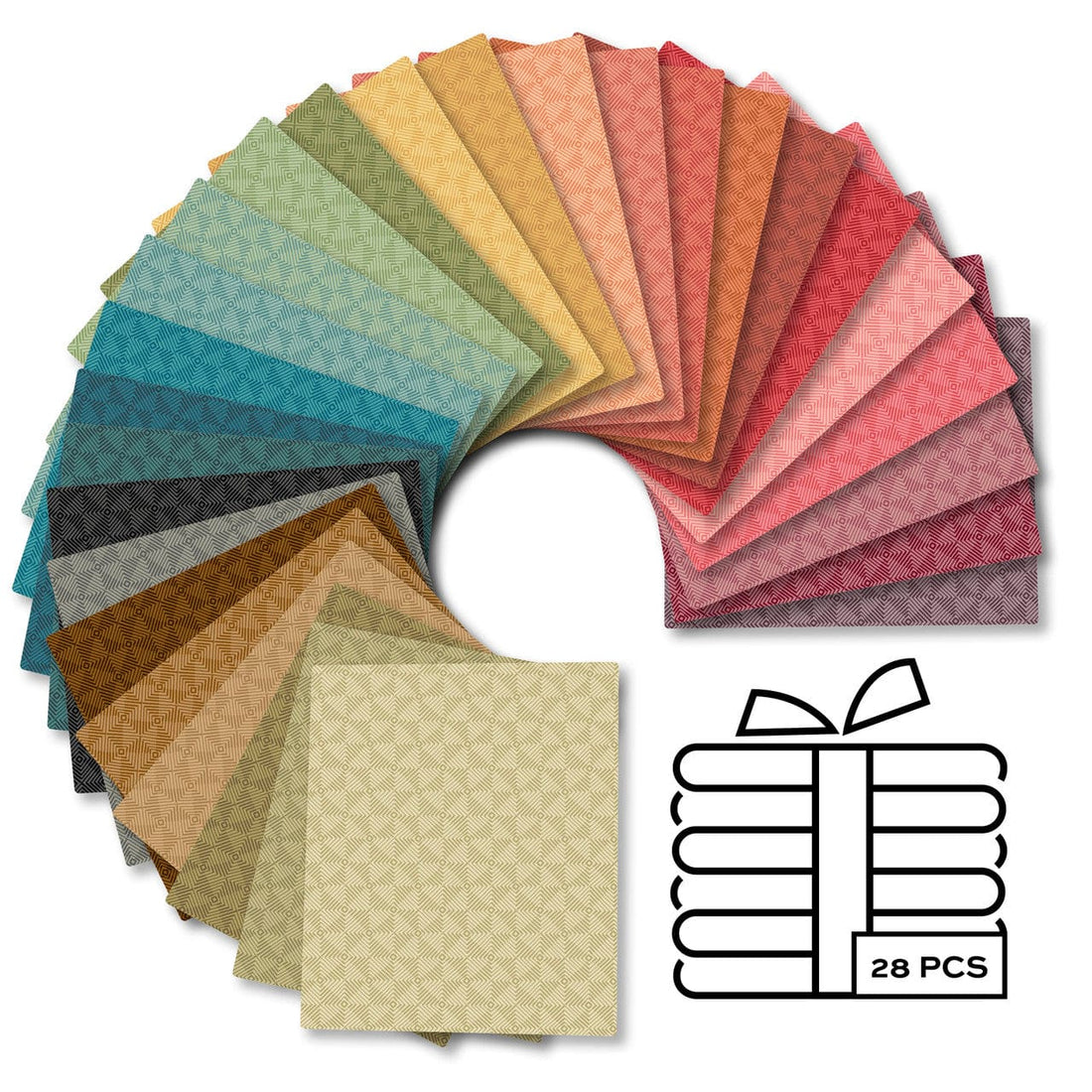 Andover Fabric Pre Cuts Andover Fabric Square Dance 28 Piece Fat Quarter Bundle  - The Sewing Studio