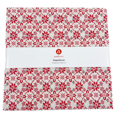 Andover Fabric Pre Cuts Andover Fabric Sugarberry 10 Inch Square Pack  - The Sewing Studio for sale UK - The Sewing Studio