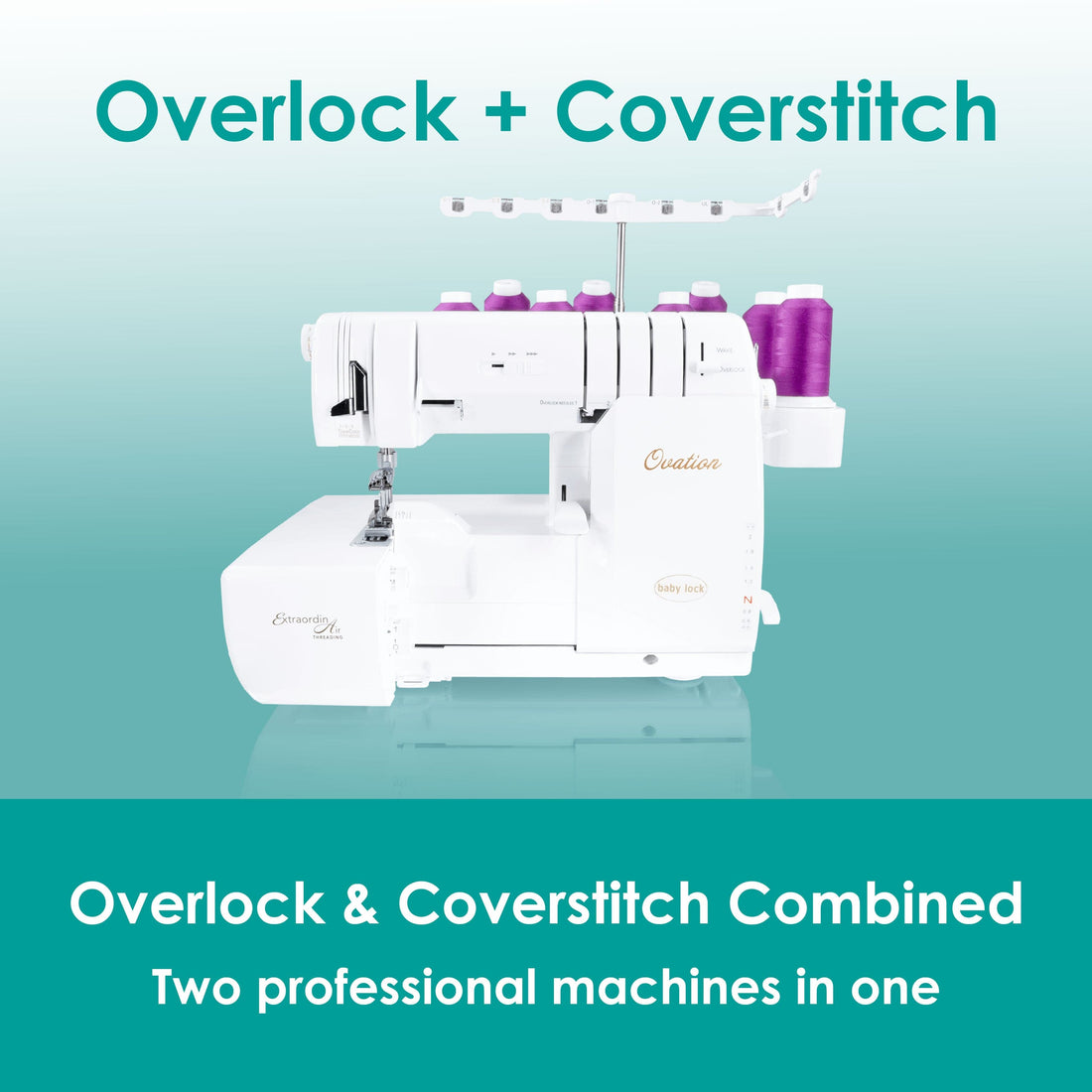 baby lock Sewing Machines baby lock Ovation Coverlock Machine  - The Sewing Studio