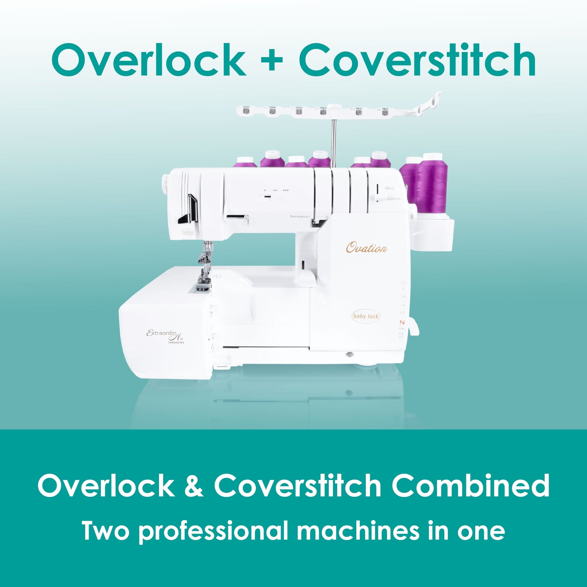 baby lock Sewing Machines baby lock Ovation Coverlock Machine  - The Sewing Studio