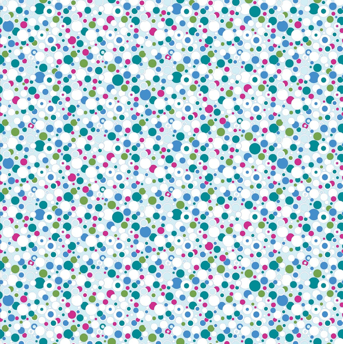 Multi-coloured Spots and Dots Benartex Fabric Benartex Cat's Meow - The Sewing Studio