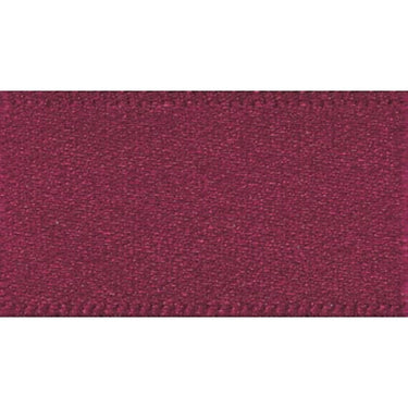 Berisfords Ribbon Double Faced Satin Ribbon Burgundy Red: 15mm wide. Price per metre.  - The Sewing Studio for sale UK - The Sewing Studio