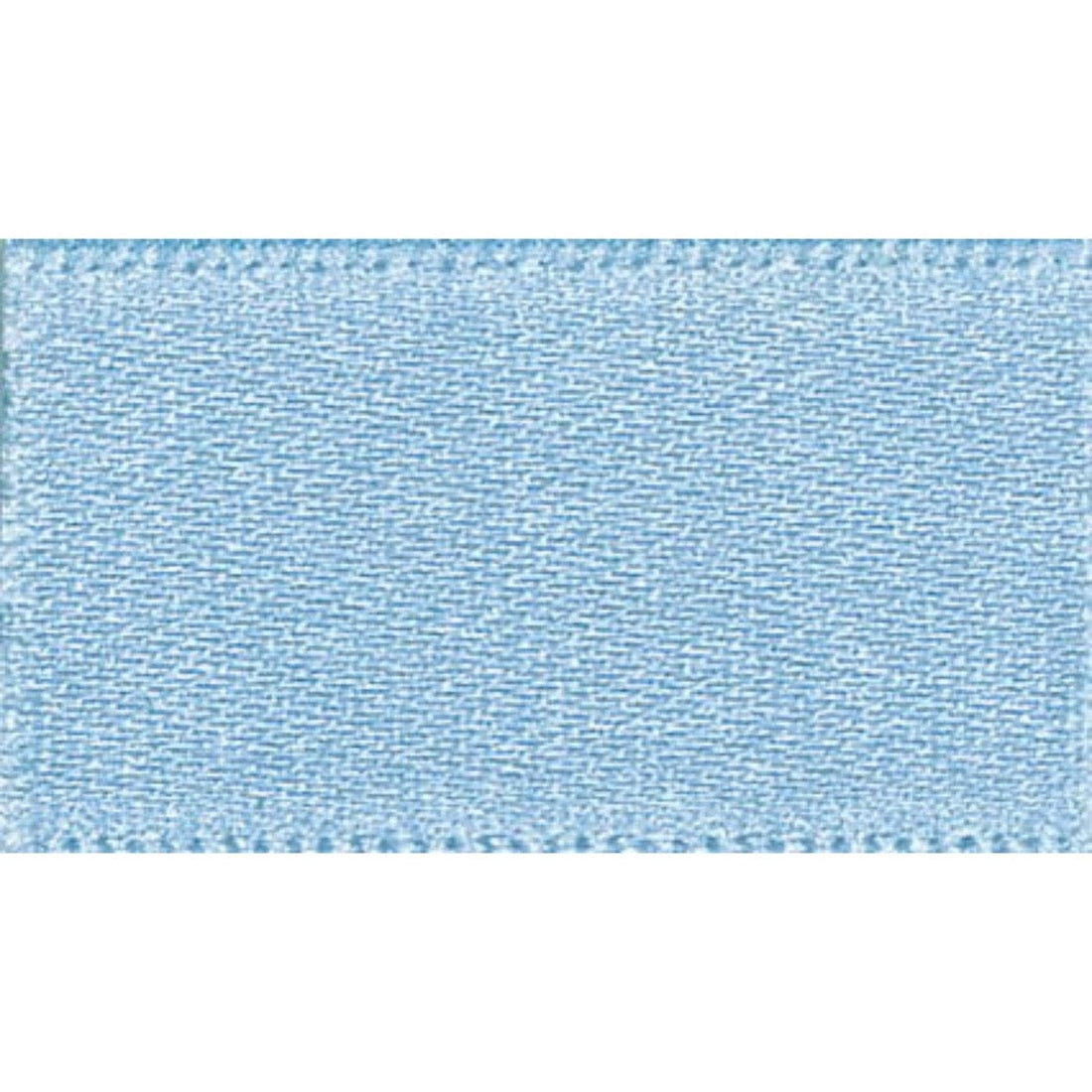 Berisfords Ribbon Double Faced Satin Ribbon Cornflower Blue: 7mm wide. Price per metre.  - The Sewing Studio