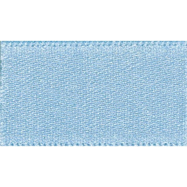 Berisfords Ribbon Double Faced Satin Ribbon Cornflower Blue: 7mm wide. Price per metre.  - The Sewing Studio for sale UK - The Sewing Studio