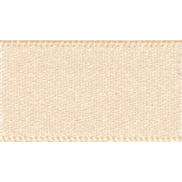 Berisfords Ribbon Double Faced Satin Ribbon Cream: 10mm wide. Price per metre.  - The Sewing Studio for sale UK - The Sewing Studio