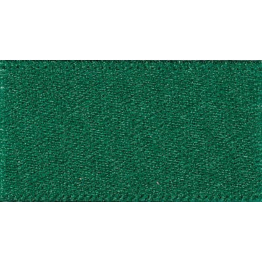 Berisfords Ribbon Double Faced Satin Ribbon Forest Green: 7mm wide. Price per metre.  - The Sewing Studio