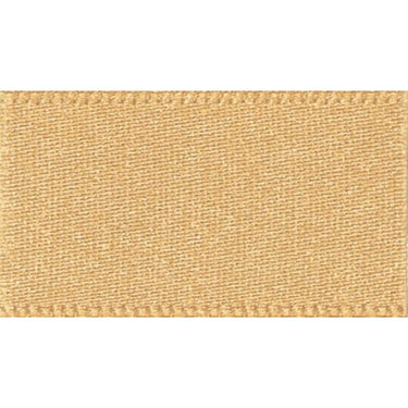 Berisfords Ribbon Double Faced Satin Ribbon Honey Gold: 10mm wide. Price per metre.  - The Sewing Studio for sale UK - The Sewing Studio