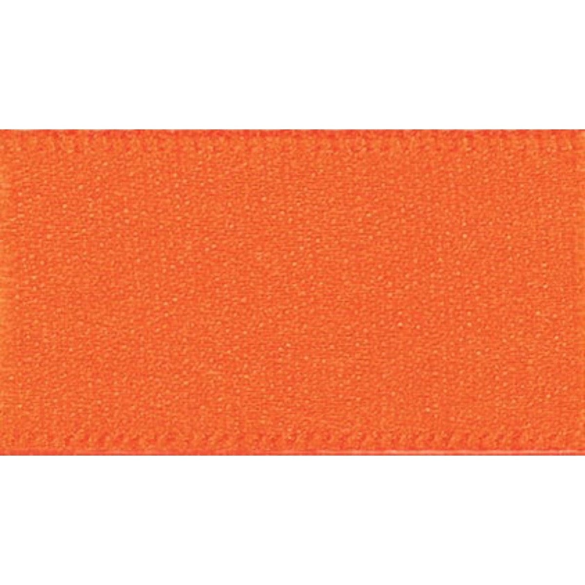 Berisfords Ribbon Double Faced Satin Ribbon: Orange Delight: 10mm Wide. Price per metre.  - The Sewing Studio