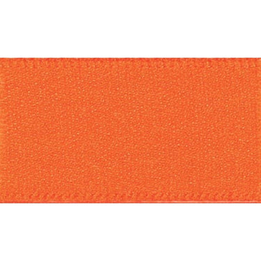 Berisfords Ribbon Double Faced Satin Ribbon: Orange Delight: 3mm Wide. Price per metre.  - The Sewing Studio for sale UK - The Sewing Studio